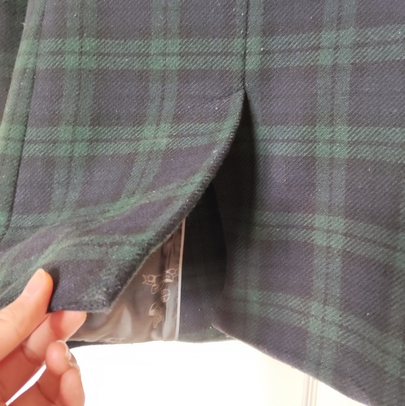 Heart and dagger plaid wool coat - Picture 8 of 12